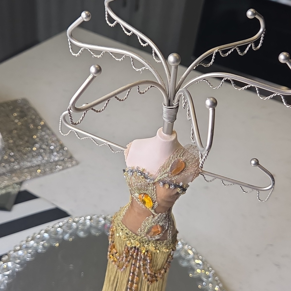 Jewelry Holder with Beaded Fringe Dress - Picture 4 of 6